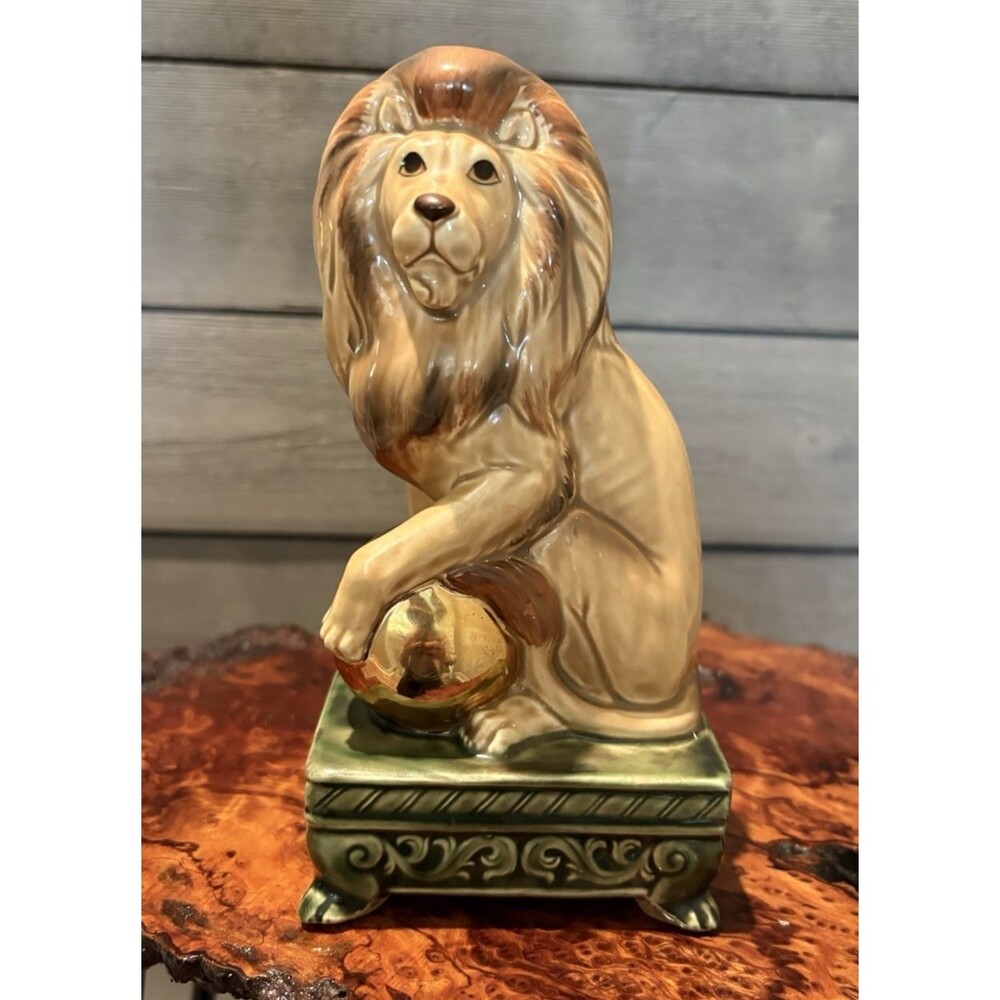 Vintage Andrea By Sadek One Lion Ceramic Bookend Japan